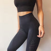 High-Waist Yoga Pants (Black)