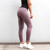 High-Waist Yoga Pants (Dark Purple)